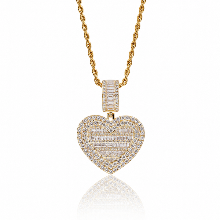 Heart Photo Locket Necklace