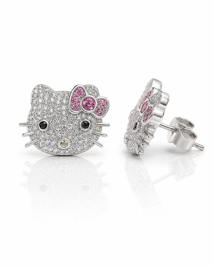 Kitty Cat Stud Earrings