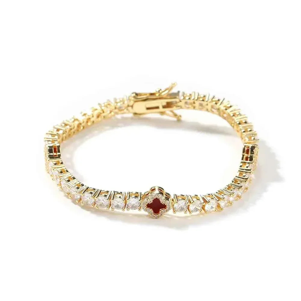 4mm Clover Tennis Bracelet