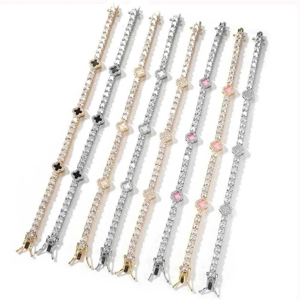 4mm Clover Tennis Bracelet