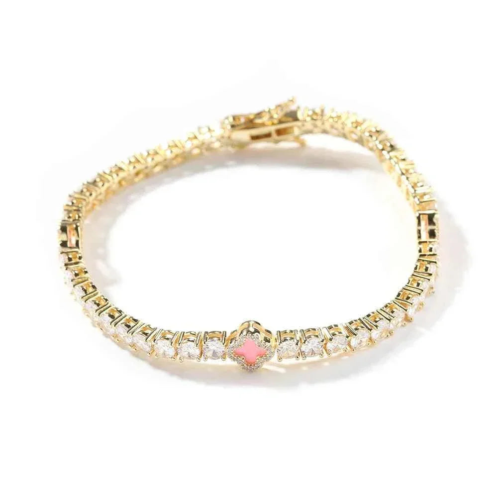 4mm Clover Tennis Bracelet