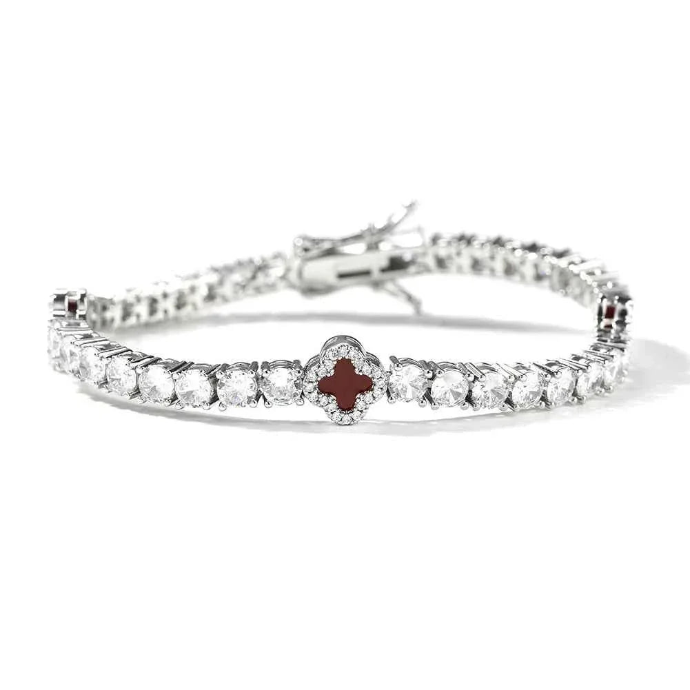 4mm Clover Tennis Bracelet