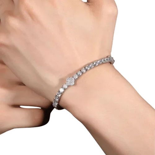 4mm Clover Tennis Bracelet - MeekslxCollection