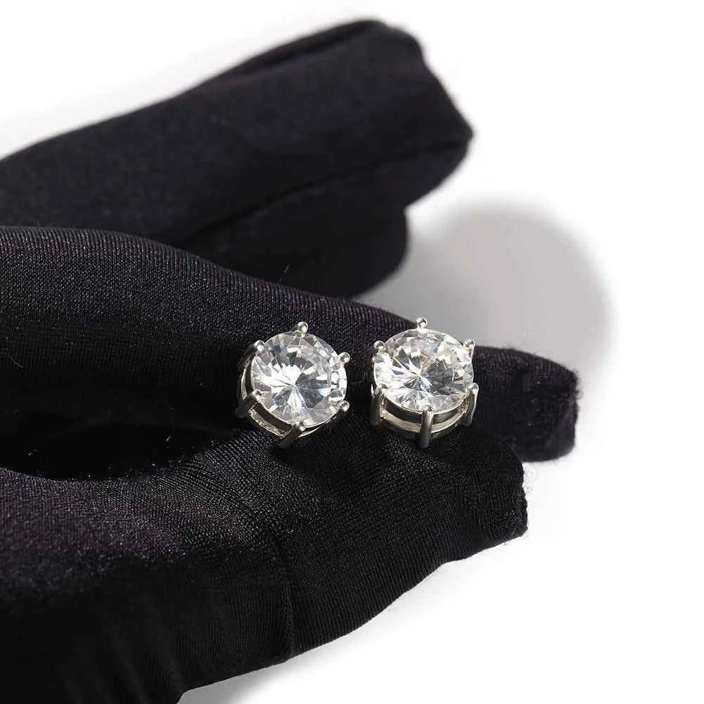 6 point Moissanite Earrings