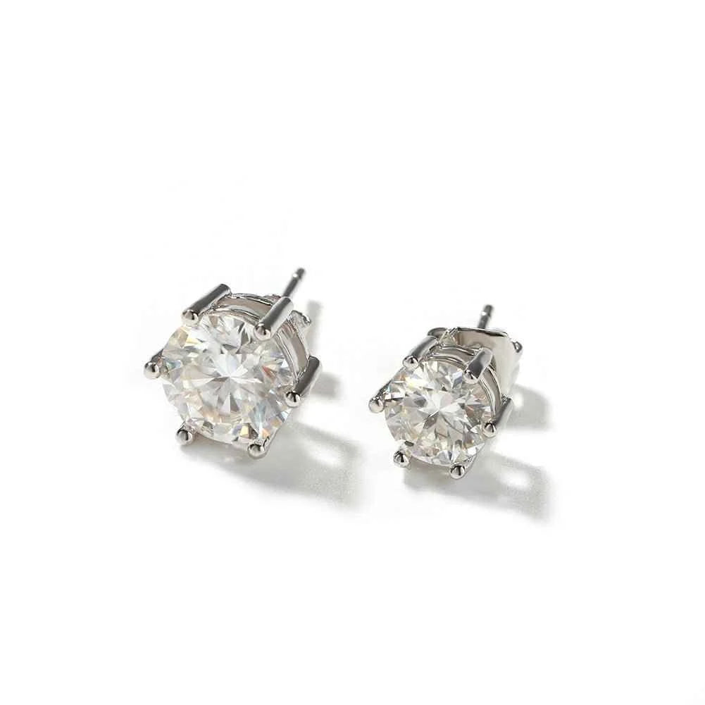 6 point Moissanite Earrings
