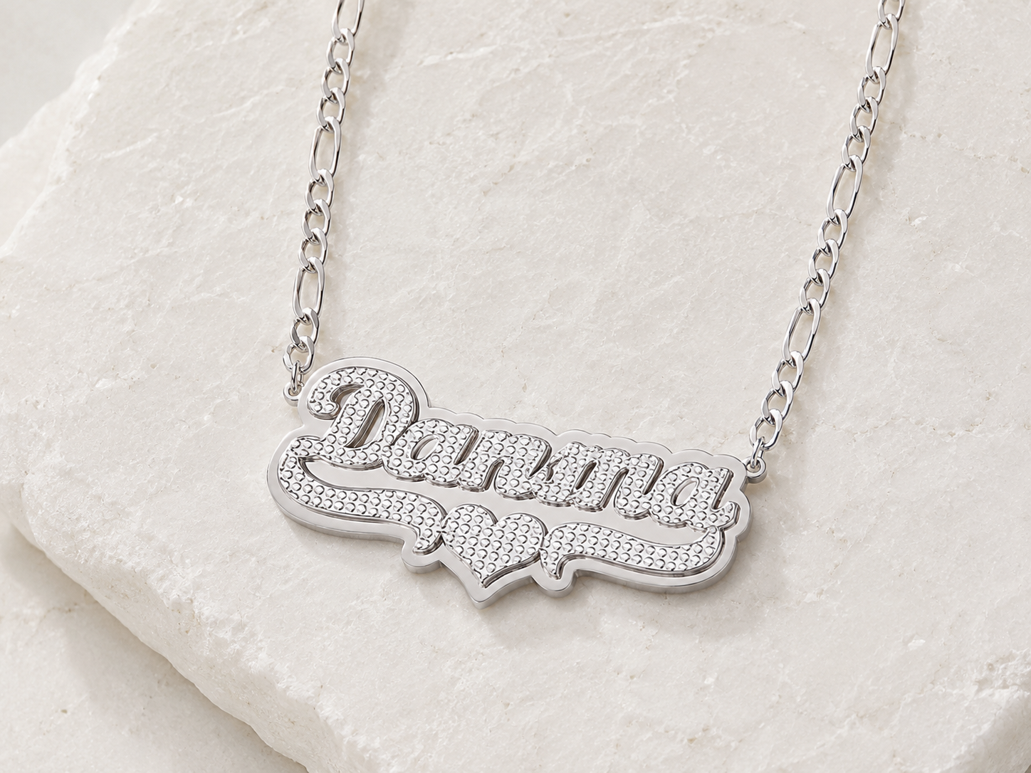 Pop Heart Name Necklace