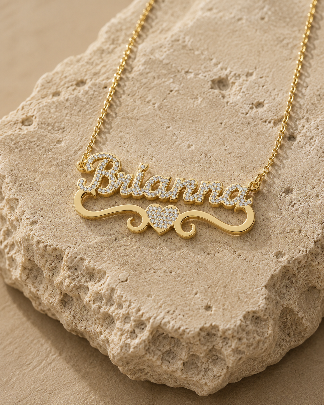 Personalized Heart Name Necklace