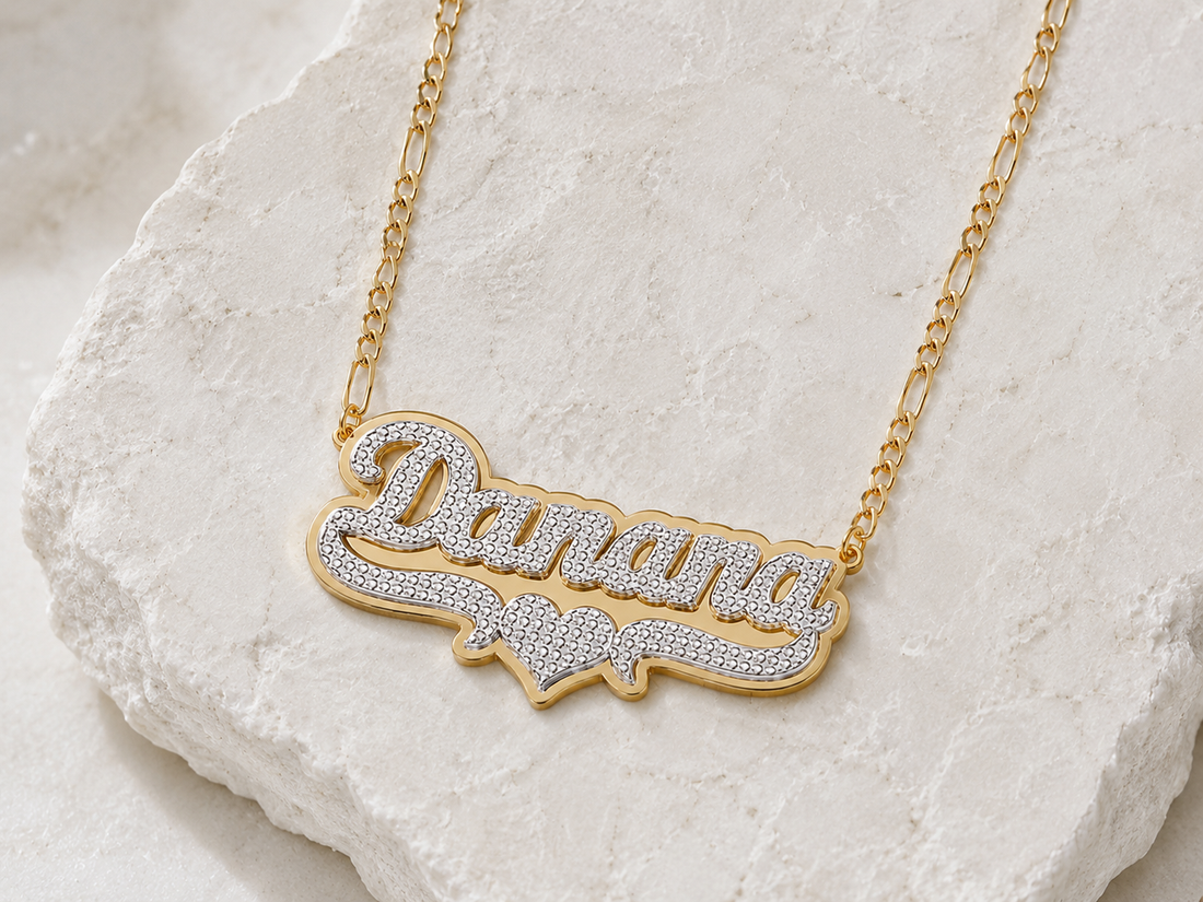 Pop Heart Name Necklace