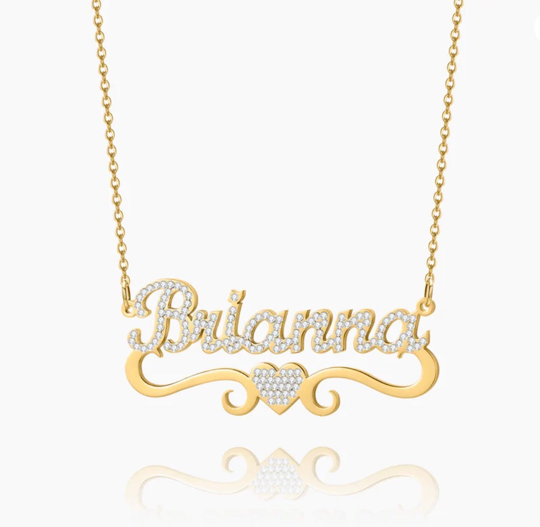 Personalized Heart Name Necklace