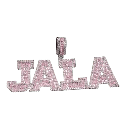 Baguette cut name plate