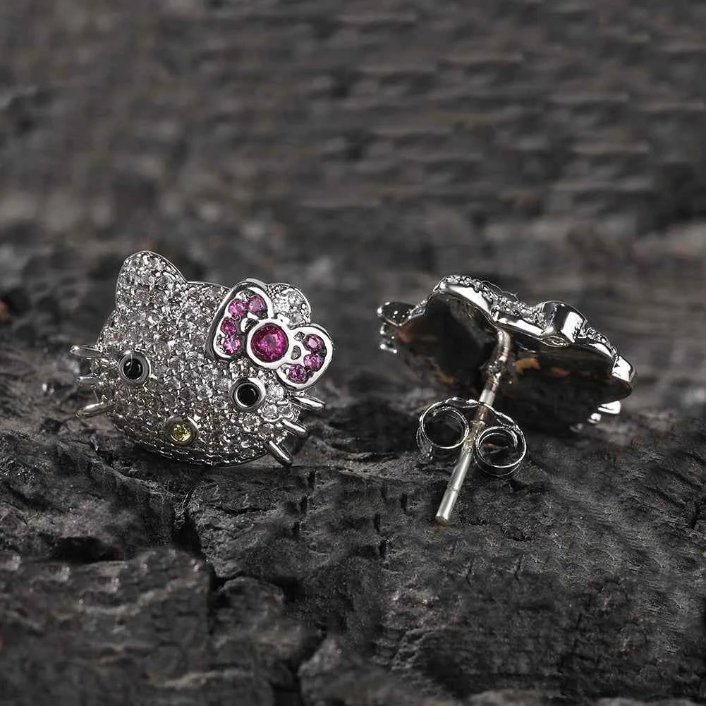 Charming Kitty Studs