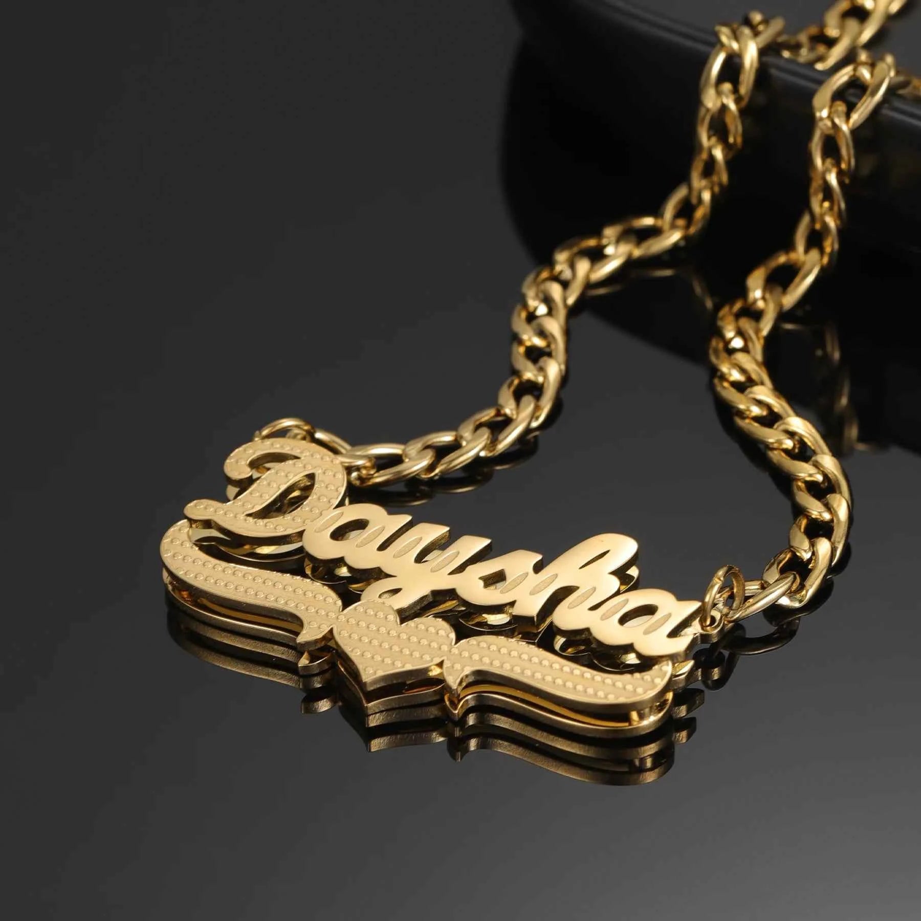 Double Plated Name Set – Necklace & Bracelet