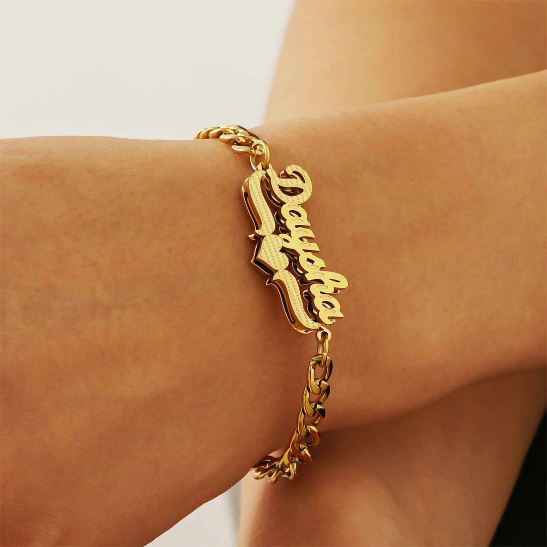 Double Plated Name Set – Necklace & Bracelet