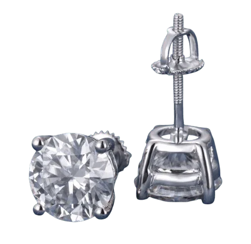 Earrings vvs lab stone .925
