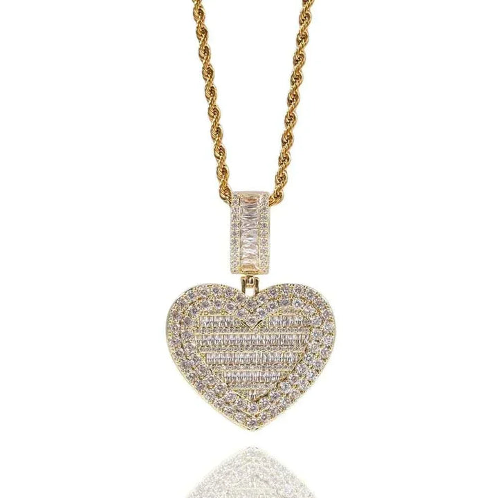 Heart Photo Locket - Elegant Heart Locket Necklace for Cherished Memories