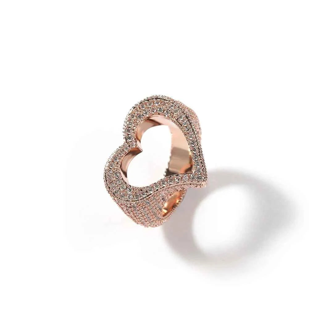 Hollow heart Ring