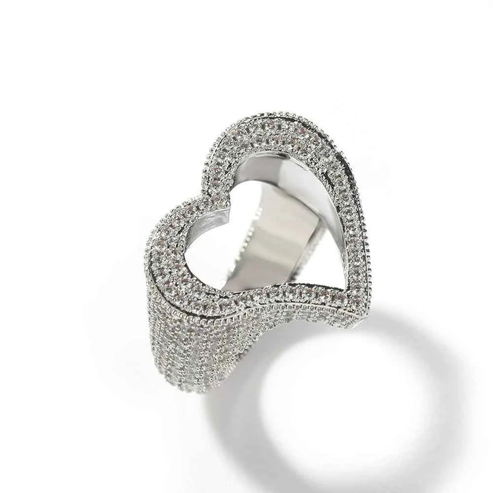 Hollow heart Ring