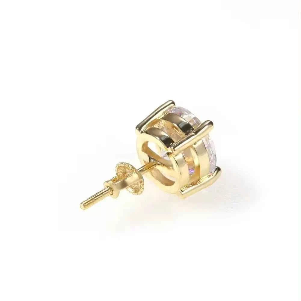 Round Large Zircon Earring