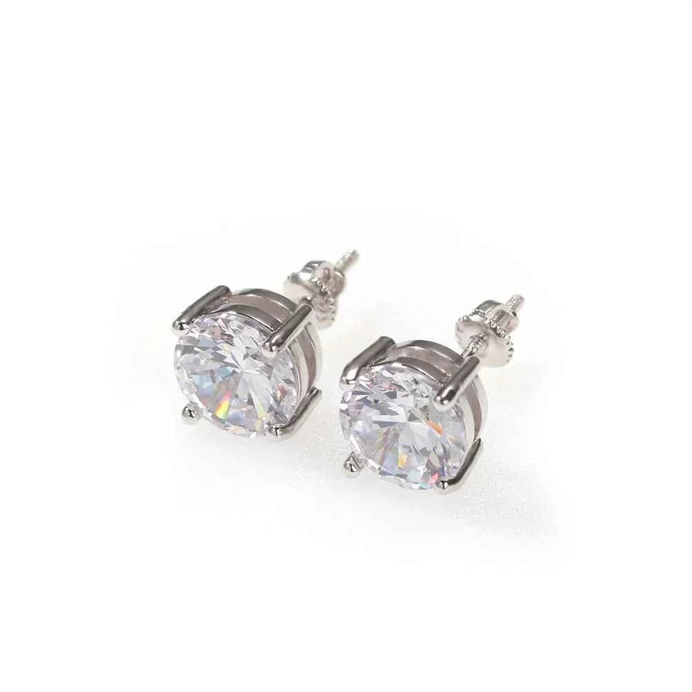 Round Large Zircon Earring