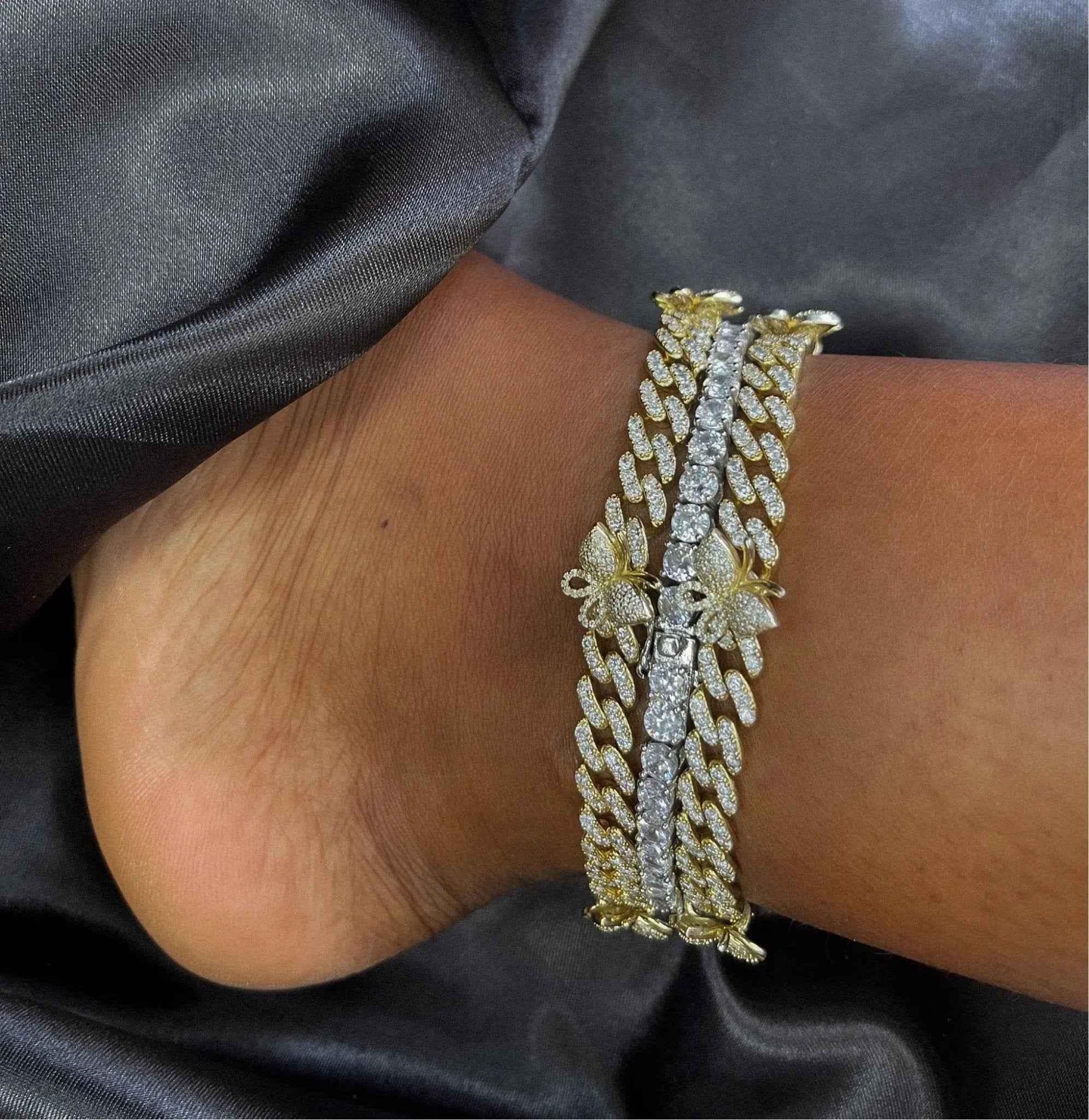 Butterfly Cuban Anklet