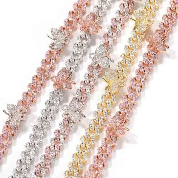 Butterfly Cuban Anklet